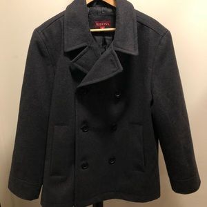 Men's Large Grey Peacoat